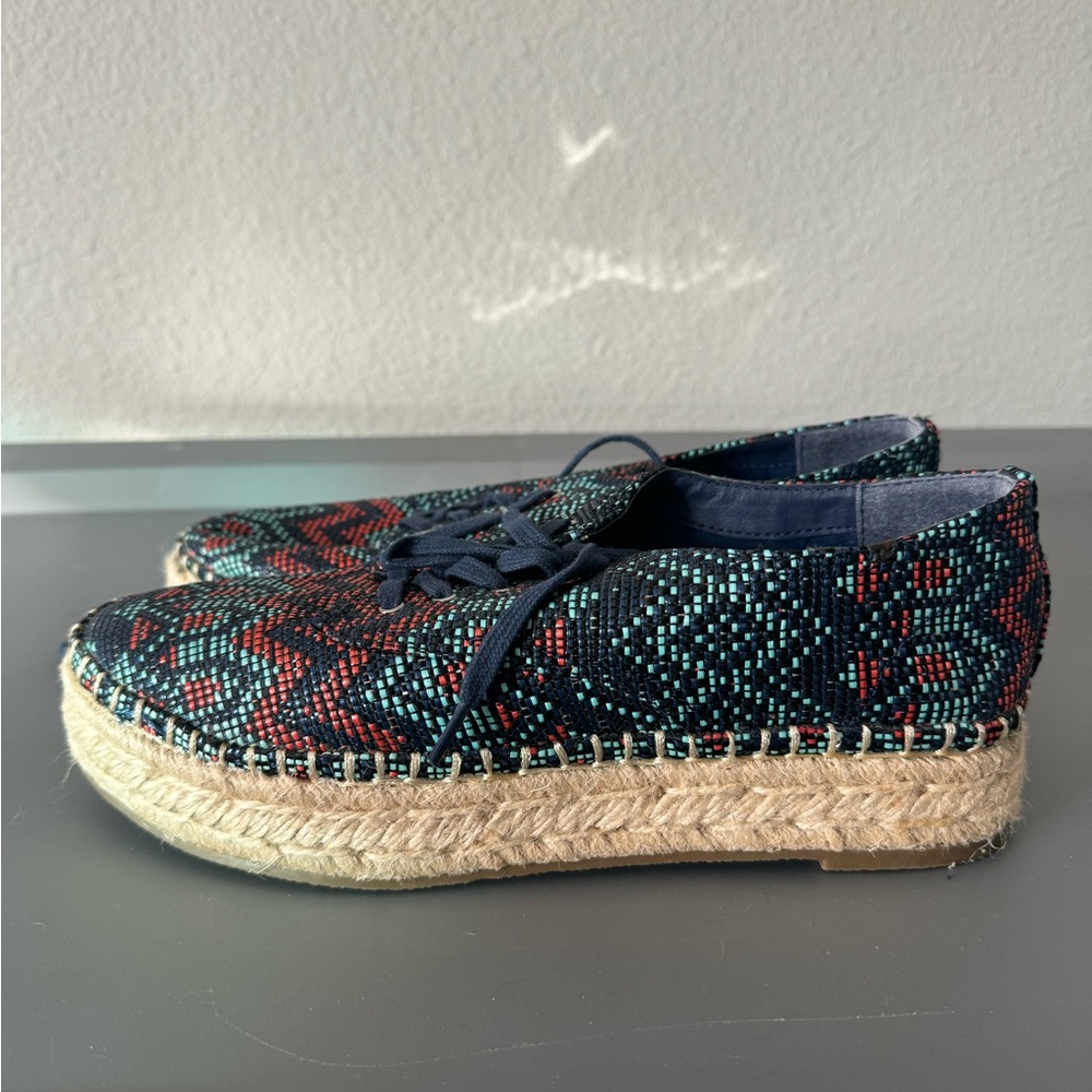 Indigo Rd Espadrille Platforms Blue Multi Size 7.5